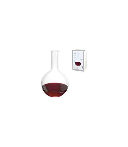 H&h decanter bohemia ball in vetro trasparente lt2,4.