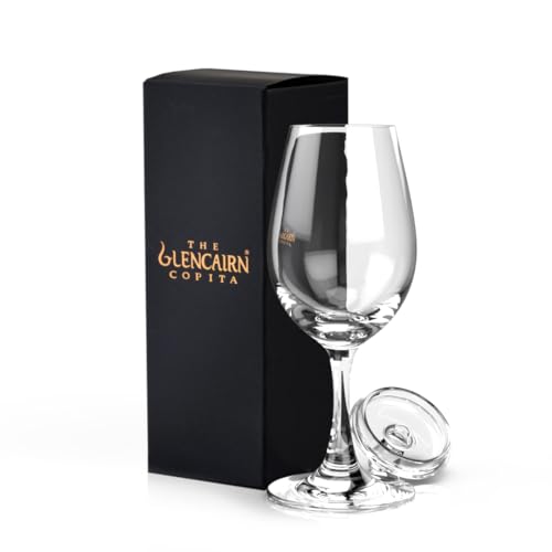 GLENCAIRN - Vaso de whisky tipo copita y tapa de cata en caja de regalo