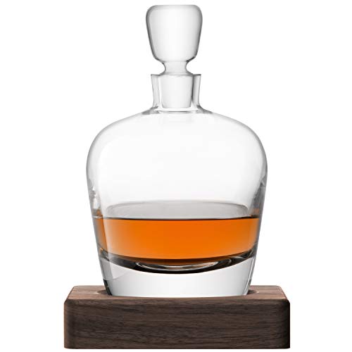 LSA Whisky Arran WH01 - Decantador, 1 L, transparente, con base de nogal