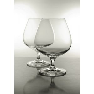 Cristal de Bohemia tallado – Estuche de 6 vasos de coñac degustación 55 cl de cristal