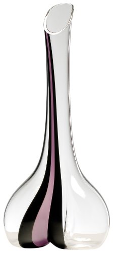 RIEDEL Black Tie Smile - Decantador, Color Rosa y Negro