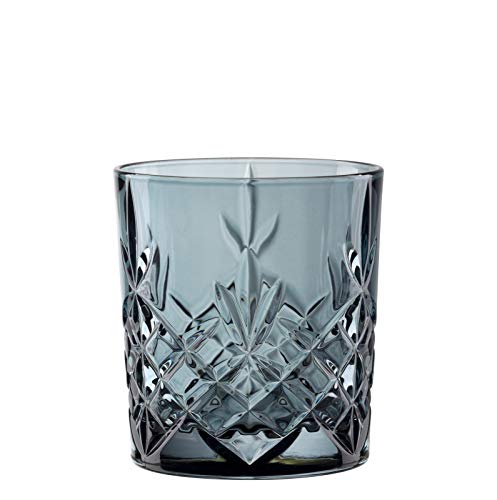 Bohemia Cristal Art Code-010254013 - Vaso de Whisky (6 Unidades, Capacidad 300 ml, tamaño único), Color Azul
