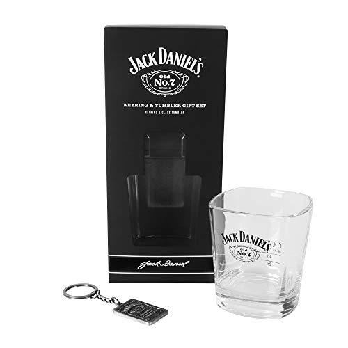 Jack Daniels Old No. 7, vidrio, Tumbler & Keyring