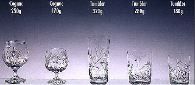 Cristal de Bohemia tallado – Colección 6 vasos monica de cristal de Polonia – Función: Whisky