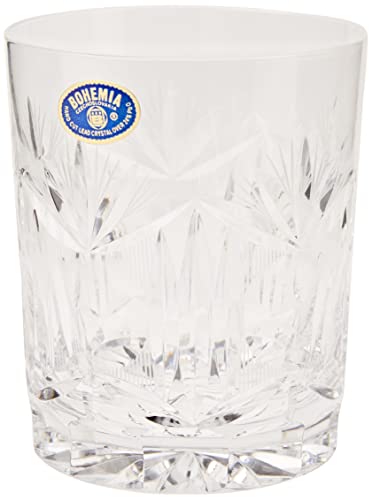 Cristal de Bohemia Lady Vasos de Whisky Tallados, Cristal, Transparente
