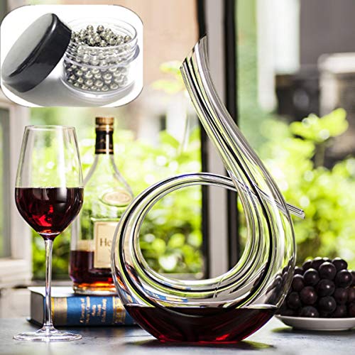 Decantador de vino, aireador de vino clásico, jarra de vino tinto, regalos de vino, accesorios de vino, decantador de vino de cristal sin plomo