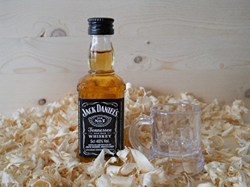 Botellin miniatura Whisky con vastito chupito - Pack de 6 unidades
