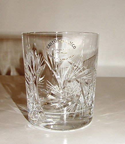 Cristal de Bohemia tallado – Vasos de whisky de cristal de Polonia (caja de 6)